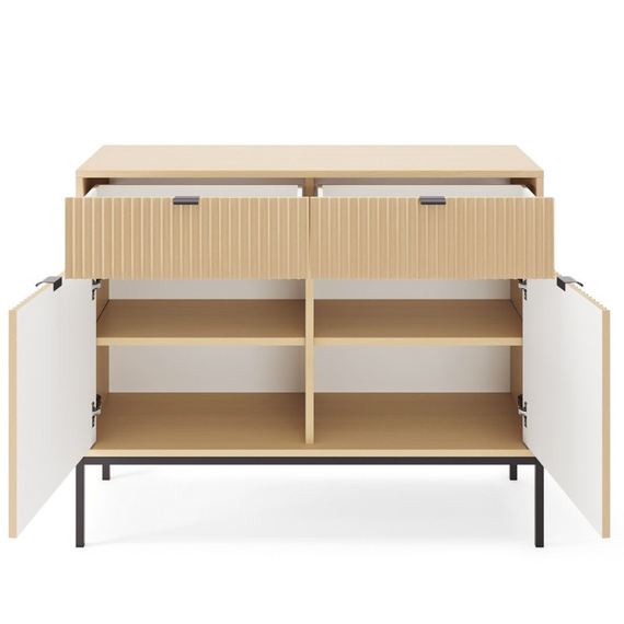 2-türige Kommode mit schwarzen beinen NANCY