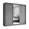 Kleiderschrank VENTURA mit Lamellen Graphit