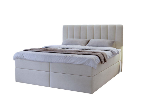 Modern Wolkenbett mit topper 160x200 Grau MATHIAS