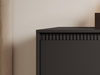 Moderne Kommode mit Lamellen JULO Schwarz