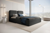 Komfort Polsterbett Bouclé 120x200 Graphit BUBBLE III