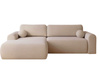 Design Ecksofa in modernem stil hellbeige links AURA