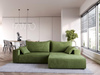 Modernes Ecksofa Olivgrün 240 cm breit mit Schlaffunktion ARNO 