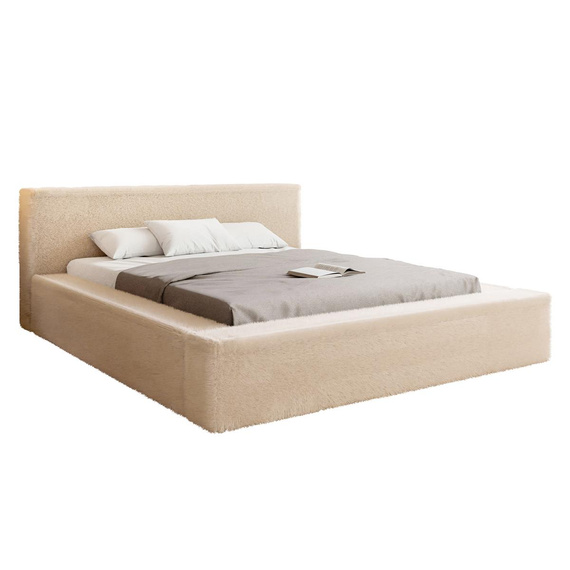 Komfortables Bett Beige 160x200