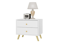 mit 2 Schubladen SIENOS, Gold Metallgriffe, Glamour design