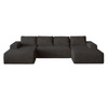 Ecksofa U-form 360cm Breite Graphit