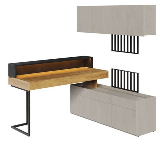 6-set, Modern Kinderzimmer, mit LED-Beleuchtung TEEN FLEX