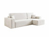  L-form Ecke mit universelle Ottomane TOKYO CREME