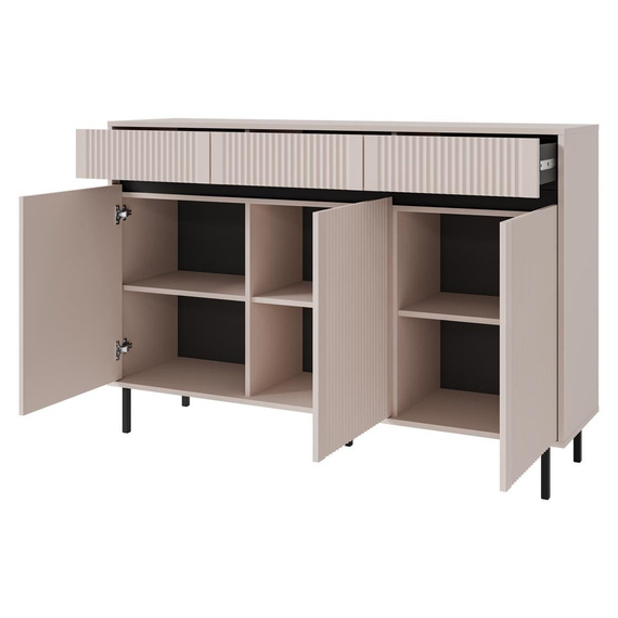 Geräumige Kommode mit 3 schubladen beige CIAO