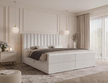 Boxspringbett mit Zwei Bettkästen 120x200 weiß MEL