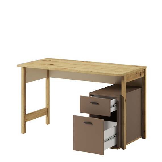 Jugendschreibtisch mit 2 Schubladen LAGOS Eiche artisan