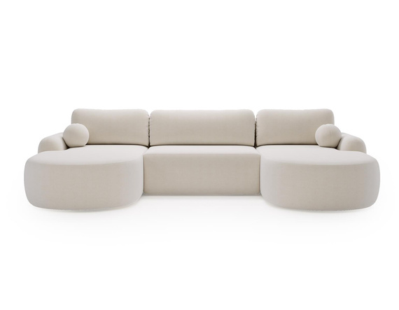 Ecksofa Design U Form OLIO Weiß