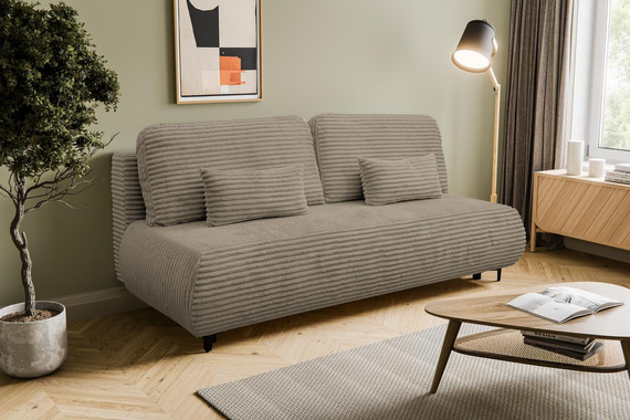 2 Sitzer Schlafsofa ohne Armlehnen beige NEO