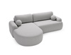 Ecksofa L Form Boucle OLIO Grau