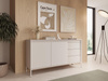 Kommode mit Lamellen JULO Beige