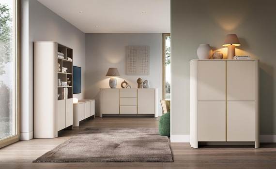 Modern Bücherregal mit türen Kaschmir BORS