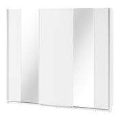 Schwebetürenschrank mit Spiegel LAVIAS Weiß