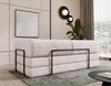 Modulares Sofa Design Cord Schlafsofa Orange LAMILO
