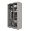 Schwebetürenschrank mit Spiegel VENTI Grau