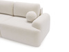 Design Sofa mit Schlaffunktion Hellbeige OLIO