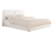 Modernes Weiß Polsterbett mit Metallrahmen 200x200 LEA