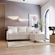 Ecksofa mit Schlaffunktion LEO Creme