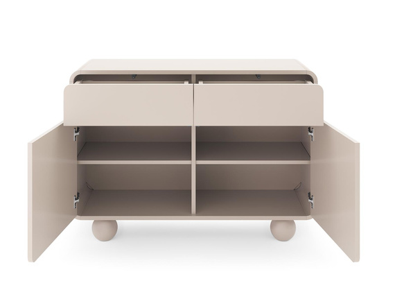 Kommode mit runden Füßen Beige ALDOS