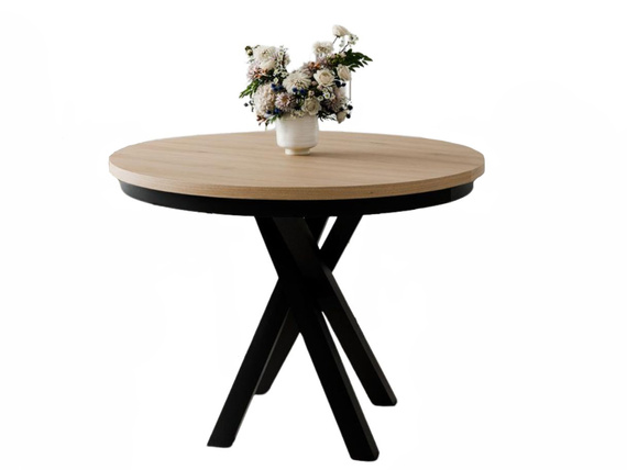 Runder Esszimmertisch LOFTO Eiche craft