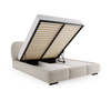 Modernes Stauraumbett Design 140x200 Hellbeige