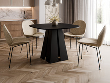 Esstisch Japandi Stil Schwarz DAST