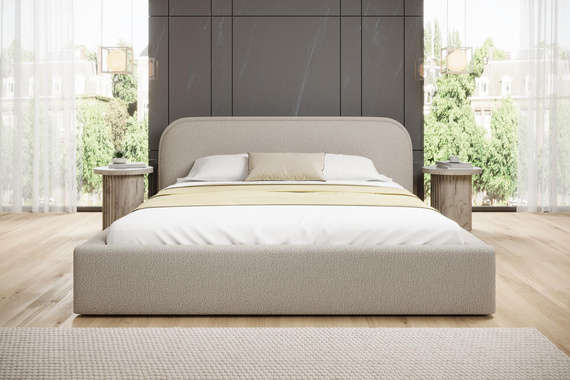 Polsterbett bequemes Schlafen 200x200 Beige
