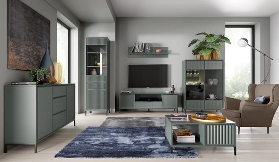 TV-Schrank mit 2 Klappen/Türen VIVAS 
