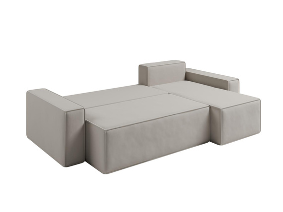  L-form Ecke mit universelle Ottomane CARLS Grau