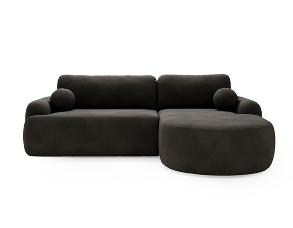 Ecksofa boucle L-Form OLIO Anthrazit