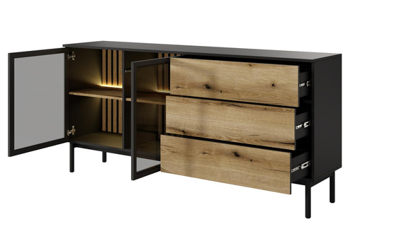 Kommode loft 180 cm breit LUKS Eiche evoke 