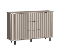 Kommode mit 2 Türen und 3 Schubladen Glamour design Begie STYLS