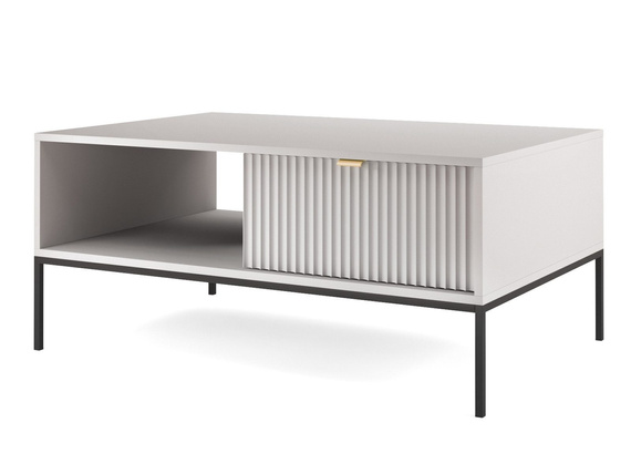 Kaffeetisch mit Schublade NOVA Grau