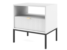 Nachttisch mit Schublade 54 cm schwarz NOVA