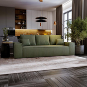 Schlafsofa mit Bettkasten MALAG Olivgrün