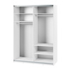 Schwebetürenschrank mit Spiegel LAVIAS Weiß