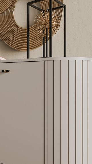 Kommode mit Lamellenoptik MODERNO Caschmir