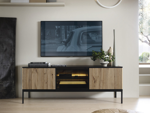 TV Tisch mit LED- Beleuchtung LINO 