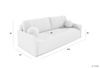 Modern schlafsofa mit Bettkasten STYLO Grau
