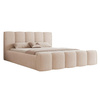 Bubble Design Gepolstertes Bett 140x200 Creme Chenille HERME