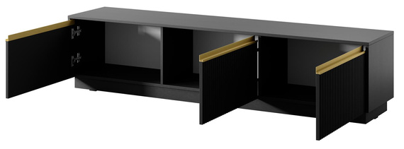 TV-Schrank für Wohnzimmer GLAM Schwarz