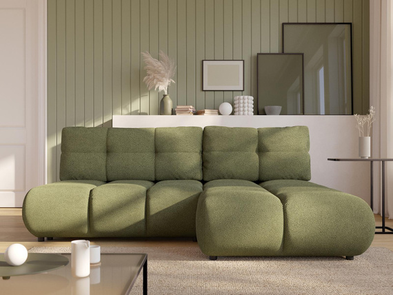 Ecksofa mit Schlaffunktion Olivgrün VETTO 