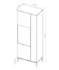 Vitrine mit zwei Türen MENS Schwarz