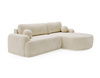 Elegantes Ecksofa L-Form OLIO Creme 
