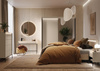 Stauraumbett mit LED-Beleuchtung FLORE Beige 160x200