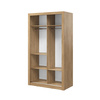 Kleiderschrank mit Spiegel ARTI Breite 120 cm Eiche Artisan
